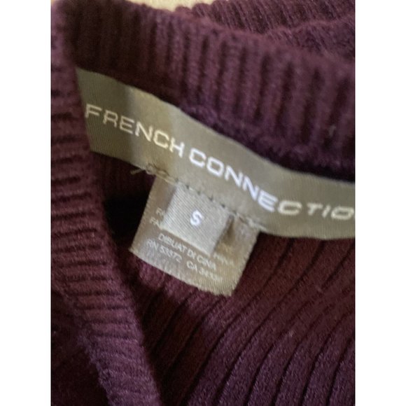 Vintage French Connection Women Purple Pullover Sweater Size Small‎ Long Sleeves - Picture 7 of 12